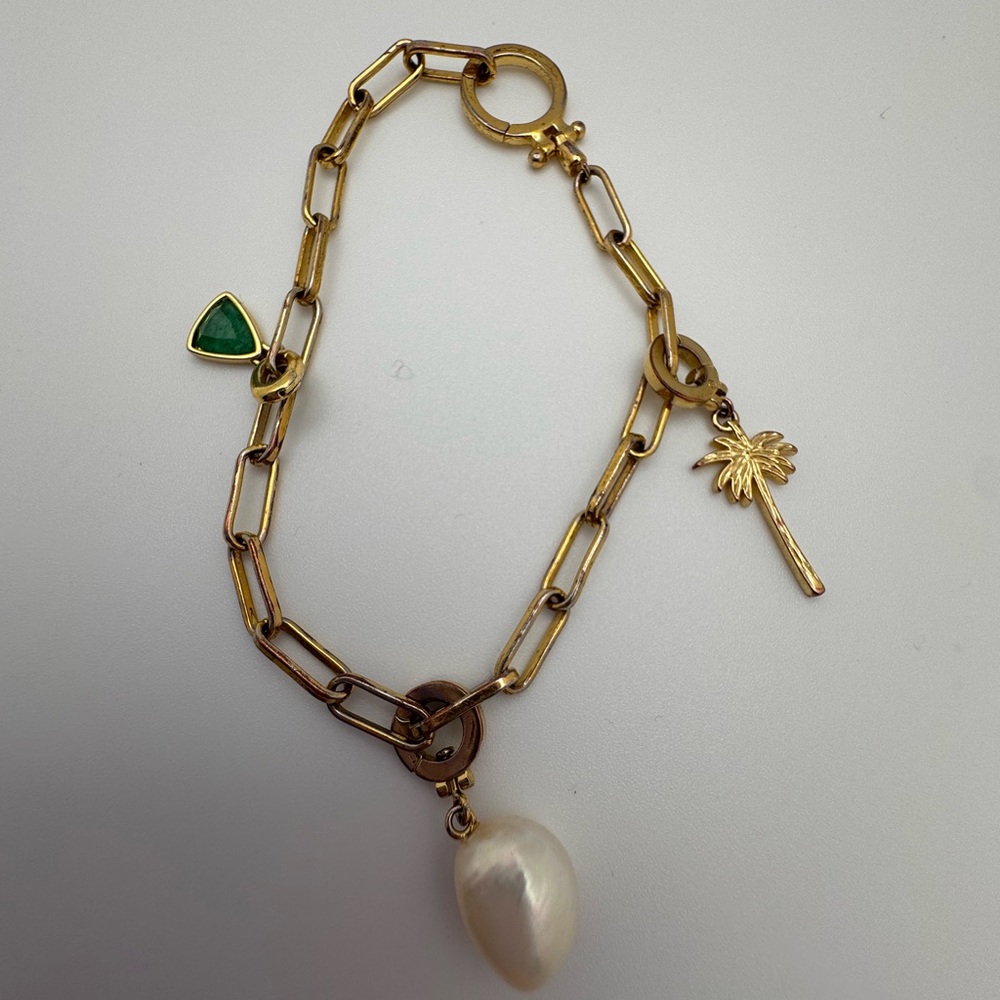 Gorjana Parker 18k Gold Plated Bracelet with Charms - Picture 5 of 8